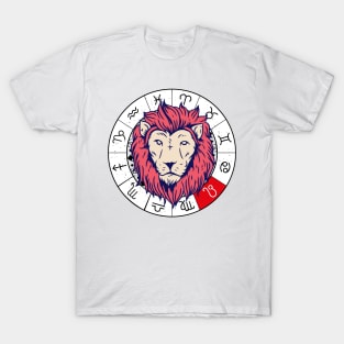 Lion star sign, zodiac sign horoscope T-Shirt